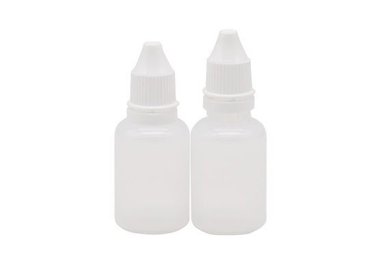 Transparent  PE 15ml Plastic Refillable  Eye Drop Empty Bottle