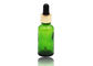 بطری های رنگی روغن ضروری با رنگ سبز با Dropper آلومینیوم