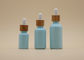پوشش رنگی Sky Blue 15ml 30ml بطری های اساسی روغن با Dropper بامبو