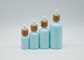 بطری های کوچک قطره چکان آرایشی و بهداشتی 100 میلی لیتری با درپوش قطره چکان بامبو سفید