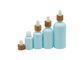 بطری های کوچک قطره چکان آرایشی و بهداشتی 100 میلی لیتری با درپوش قطره چکان بامبو سفید