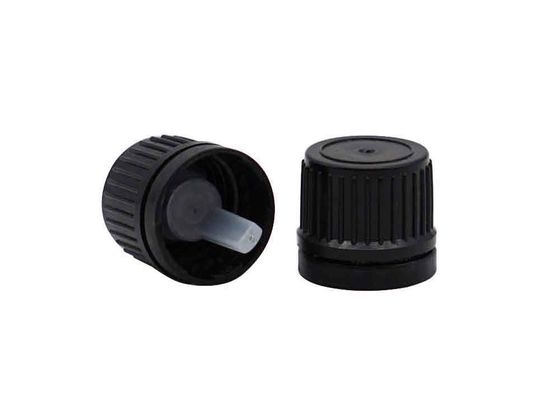 کیفیت  18mm 20mm Black Plastic Tamper Evident Screw Cap For Bottles کارخانه