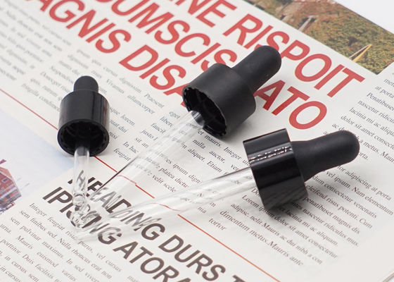 15 میلی متر 18 میلی متر 24 میلی متر شیشه سیاه و سفید پیپت درپوش پلاستیکی صاف برای بطری ها