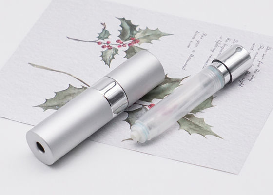 بطری تستر عطر خالی Twist Up 8 میلی لیتری 10 میلی لیتری اسپری گرد آلومینیومی شیشه ای قابل پر کردن مجدد