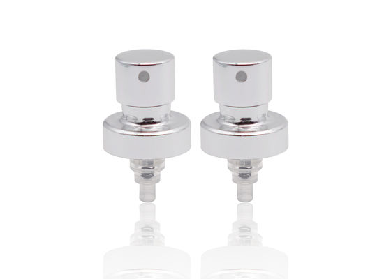 پمپ عطر نقره ای آلومینیوم 18/400 آلومینیومی آرایشی پمپ اسپری Crimp با یقه