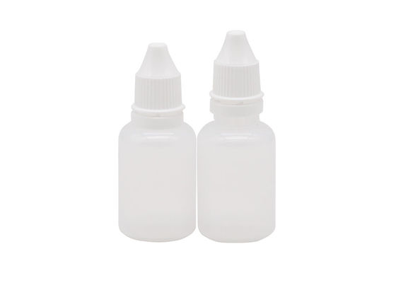 بطری چشم شفاف PE 15ml پلاستیکی قابل پر شدن مجدد